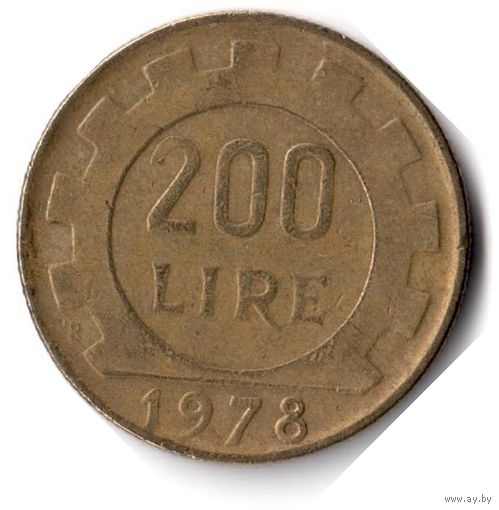 Италия. 200 лир. 1978 г.