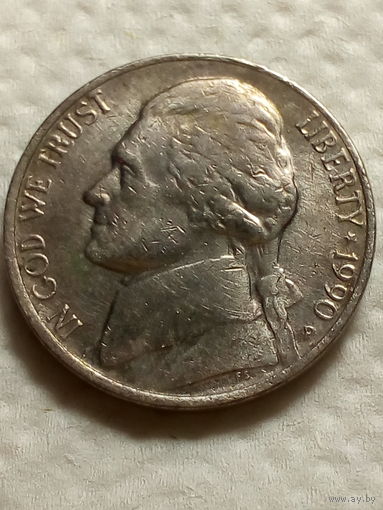 5 центов США 1990 год