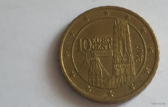Австрия 2007 10 евроцентов