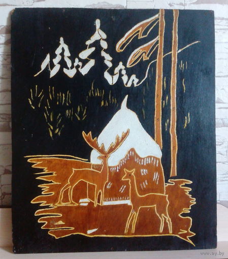 Панно резьба на фанере