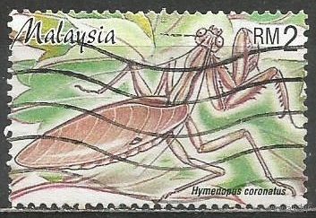 Малайзия. Насекомые. Богомол. 1998г. Mi#723.