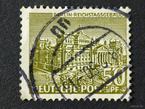 Германия 1949. Немецкие здания. Здание Рейхстага