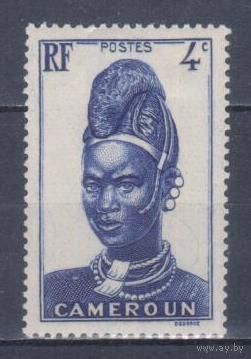 [632] Французские колонии. Камерун 1939. Культура и быт.Женская прическа.4с. МН