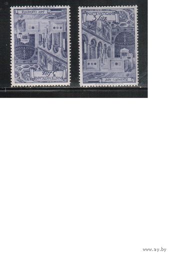 Ватикан-1949,(Мих.150 А+С)  **/*   , Религия, Церкви, 2 зубцовки
