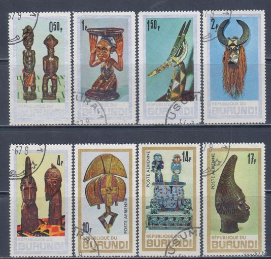 [2437] Бурунди 1967. Культура.Искусство Африки. Гашеные марки.