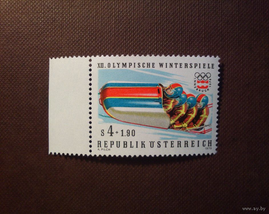 1975 Австрия ЗОИ Инсбрук 1976 бобслей **