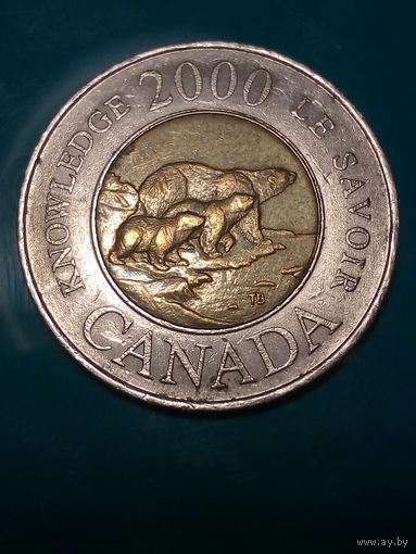 2 доллора Канада 2000 .. семья ..