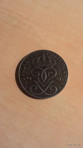 Швеция, 5 эре 1949.