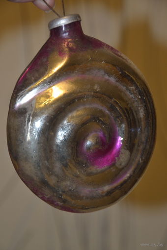 Улитка большая Кремлевская игрушка толстое стекло