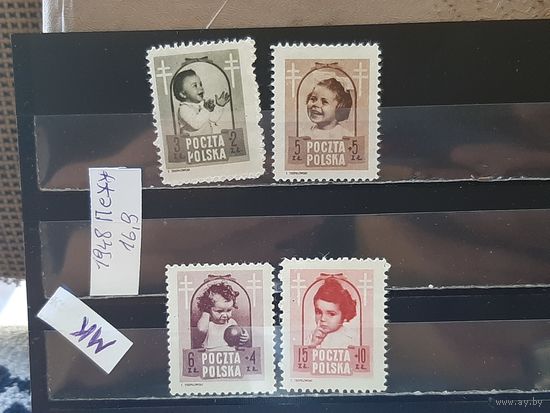 ПОЛЬША 1948г. Полная серия. Чист**