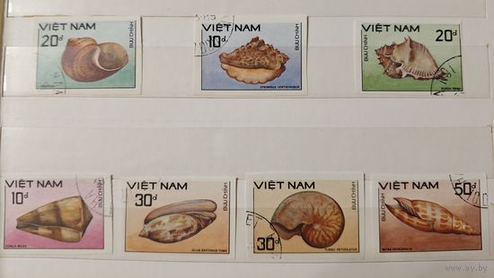 РАСПРОДАЖА КОЛЛЕКЦИИ. Вьетнам. марки беззубцовые "ракушки"