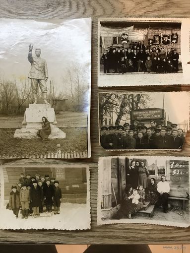 Фото.Сталин-лозунги.1940-50-е.годы.цена за все.