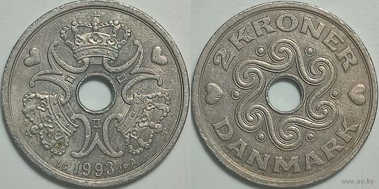 Дания 2 кроны, 1993 01.010