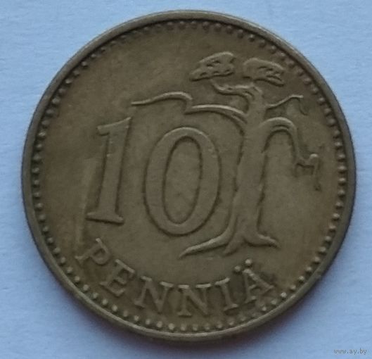 Финляндия 10 пенни 1975 г.