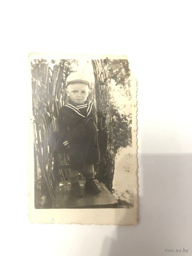 Фото СССР ребенка в костюмчике моряка