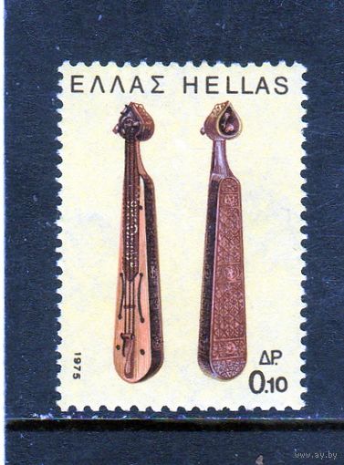 Греция.Ми-1217 . Понтийская лира. Серия: Музыкальные инструменты.1975.