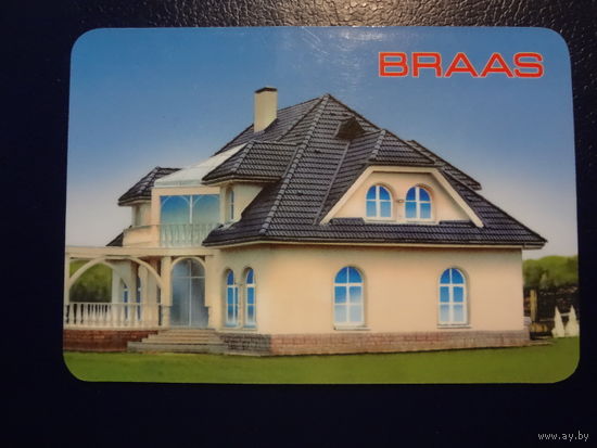 Календарик 2003 г.  BRAAS.  Крыша на века.