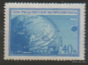 Заг. 2216. 1959. Схема трассы ракеты. ЧиСт.