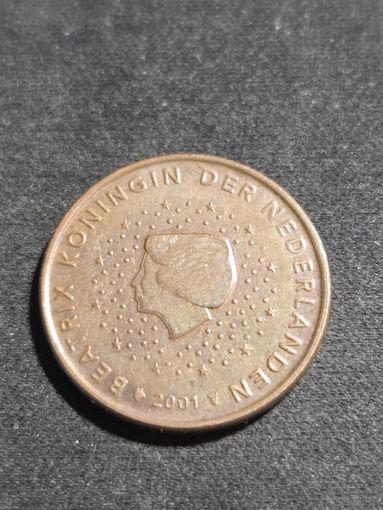 Нидерланды 5 евроцентов 2001