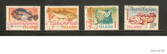 Исландия-1998(Мих.886-889) , ** , Морская Фауна, Рыбы,  (полная серия)