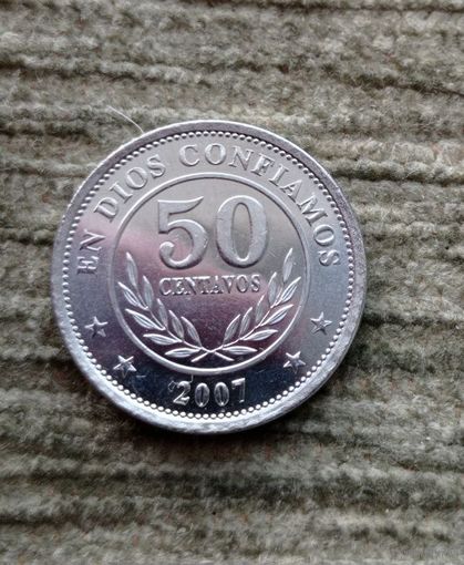 Werty71 Никарагуа 50 сентаво 2007