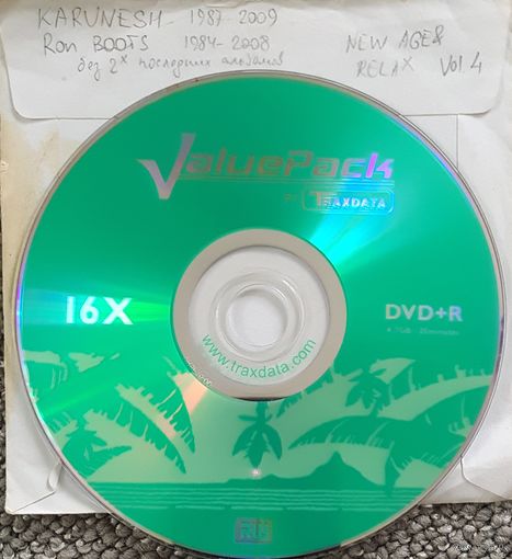 DVD MP3 New Age & Relax - 4 - KARUNESH, Ron BOOTS - 1 DVD