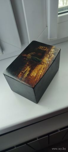 Старинная шкатулка-чайница.до 1917г.Вишняков.