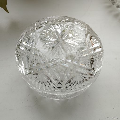 Шкатулка зимний Узор, хрусталь. Германия