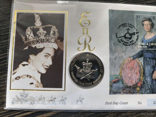 Turks & Caicos 1993 5 crown