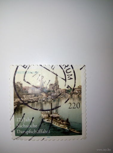 Германия 2011г. 175-летие Саксонского пароходства 220