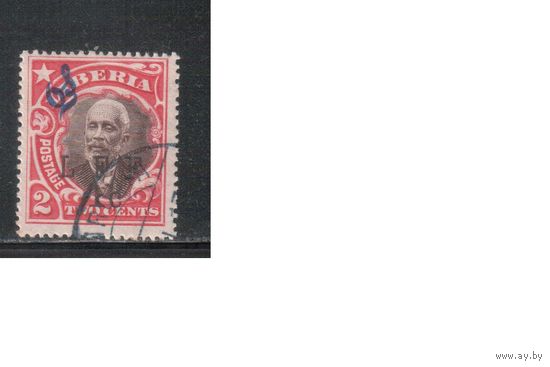 Либерия-1916,(Мих.87)  гаш. ,  Стандарт,Надп., Служебные, Надп. LFF