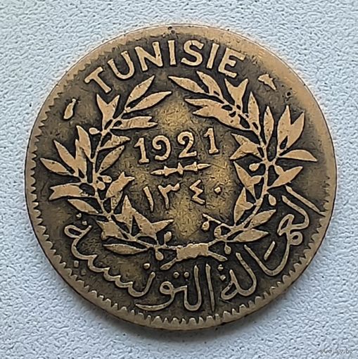Тунис 1 франк 1921  3-10-6