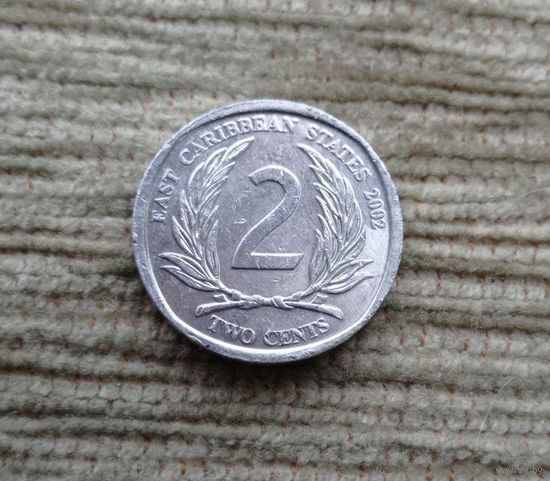 Werty71 Карибские острова 2 цента 2002 Елизавета 2  Карибы
