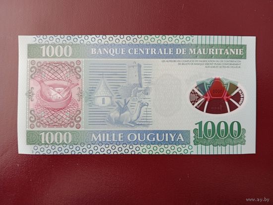 Мавритания 1000 угий 2014 UNC