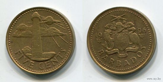 Барбадос. 5 центов (1996)