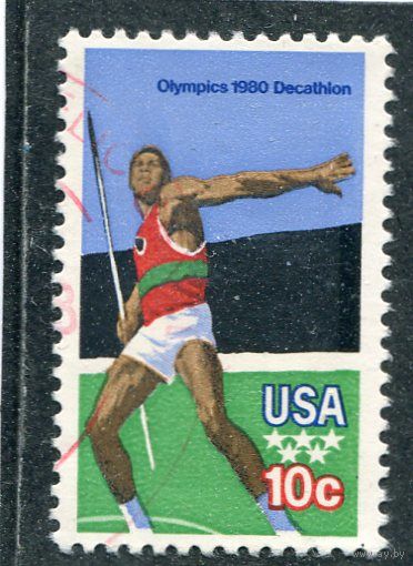 США. Летние олимпийские игры 1980. Метание копья