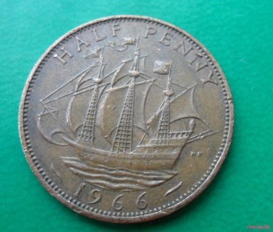 1/2 пенни Великобритания 1966 г.в.
