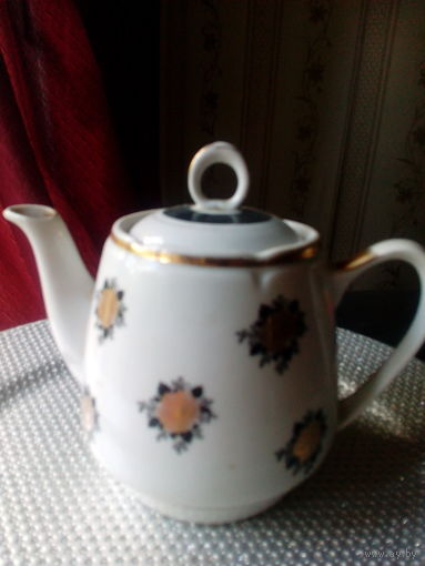 Чайник фароровый,заварочный.Рижский ФЗ,.Ретро