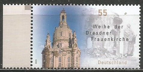 Германия. Освящение церкви Богоматери в Дрездене. 2005г. Mi#2491.