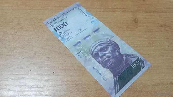 1 000 боливаров 23,03,2017 Венесуэлы *73501307 с рубля