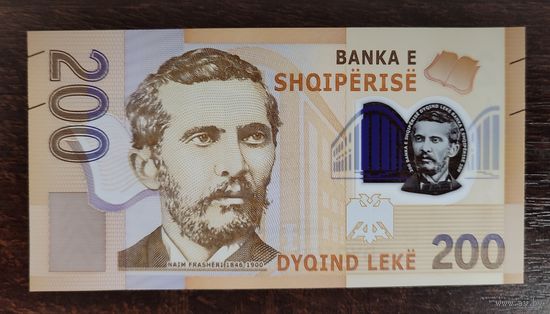 Албания 200 лек 2017 г P-W76 полимер UNC