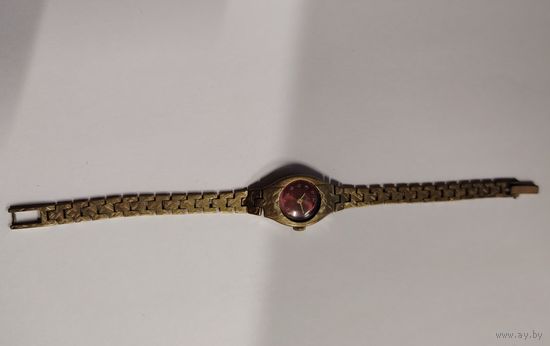 Часы Луч с браслетом позолота, без МЦ!!