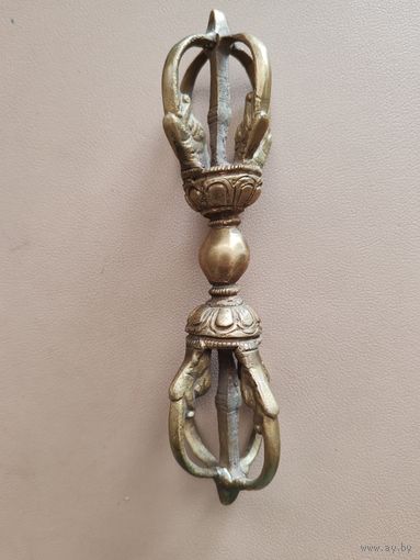 Ваджра (Дордже) 15 см, тяжелая бронза, ручное литье