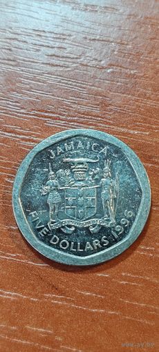 Ямайка 5 доллар 1996