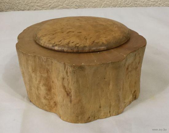 Шкатулка Пенёк (пень), дерево.СССР.