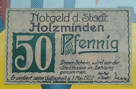 Нотгельд Германия 50 пфеннигов
