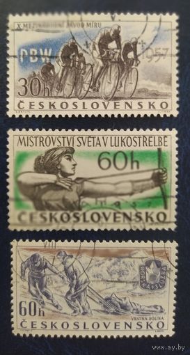 Чехословакия 1957 3 из 4 (наклейки)