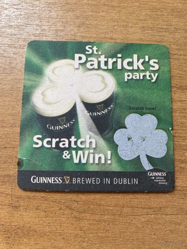 Подставка под пиво Guinness No 6