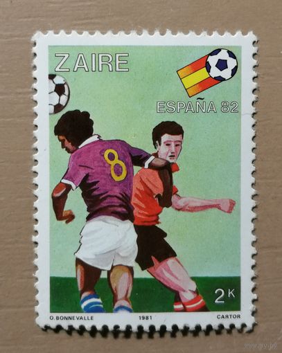 Марка Заир, ЧМ по футболу Испания 1982 г.