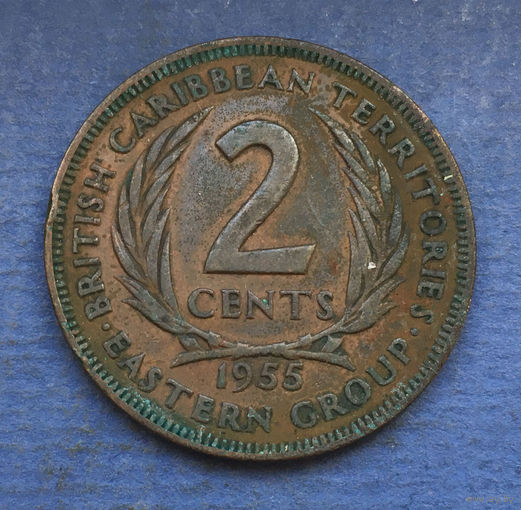 Британские Карибские территории (Карибы) 2 цента 1955